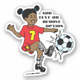Adesivo Esportes de futebol de garotinha