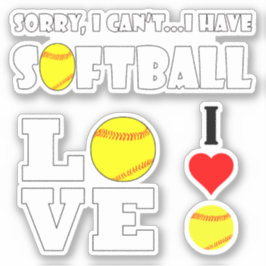 Adesivo Esportes de Jogador de Softball em Fastpitch Diver