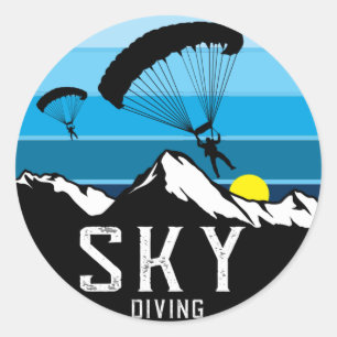 Adesivo Esportes de paraquedismo Extreme em Skydiving Clá