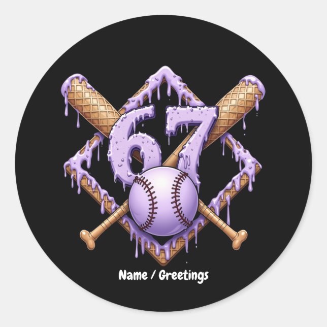 Adesivo Esportes Retro Engraçados Com Memória De Baseball  (Frente)