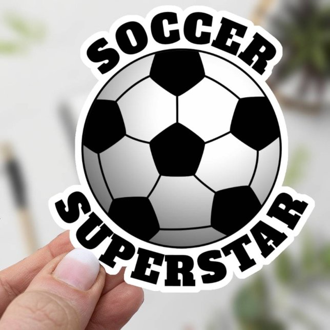 Adesivo Esportes Superstar de Futebol (Soccer Superstar Sticker)