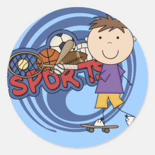 Adesivo Esportivo Boy Skateboarder - Camisetas e presentes