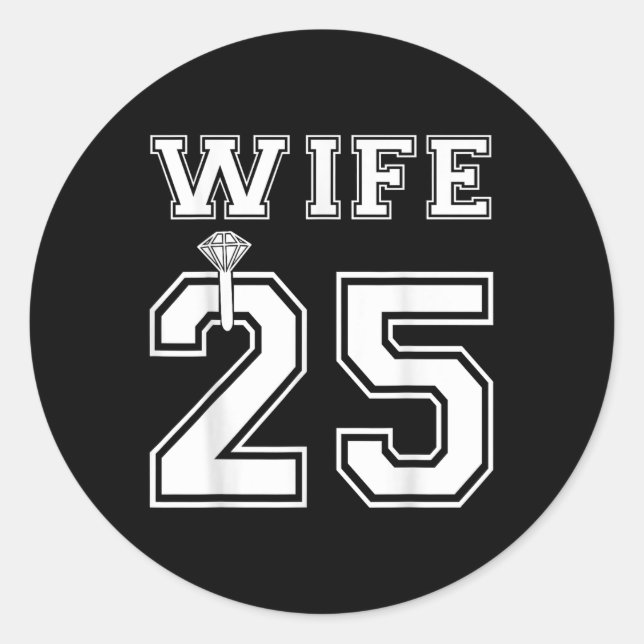 Adesivo Esposa 2025 Marido Casamento Partido Lua de Mel (Frente)
