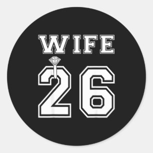 Adesivo Esposa 2026 marido casamento festa de noivado