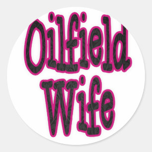 Adesivo Esposa cor-de-rosa/preta do campo petrolífero do