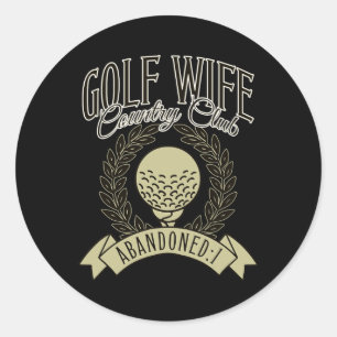 Adesivo Esposa de Golfista Clube Social Country Club Espos