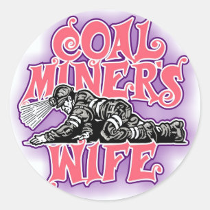 ADESIVO ESPOSA DE MINERADOR DE CARVÃO