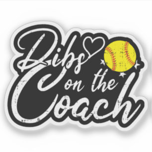 Adesivo Esposa do Treinador de Softbol tem Prioridade sobr