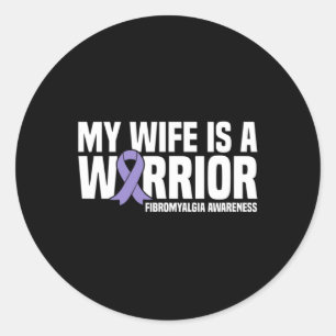 Adesivo Esposa é guerreira Fibromialgia Consciência