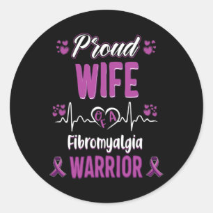 Adesivo Esposa Fibromialgia Guerreira Sensibilização Fita