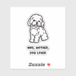 Adesivo Esposa, mãe, amante de cães