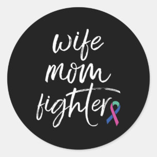 Adesivo Esposa Mãe da Consciência do cancer