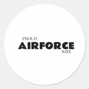 Adesivo Esposa orgulhosa da força aérea