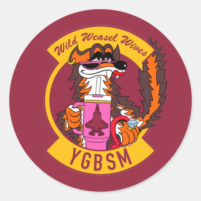 Adesivo Esposas F35 Wild Weasel (Frente)