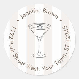 Adesivo Espresso Martini Love está criando endereço de ret