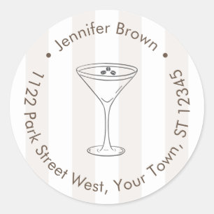 Adesivo Espresso Martini Love está criando endereço de ret