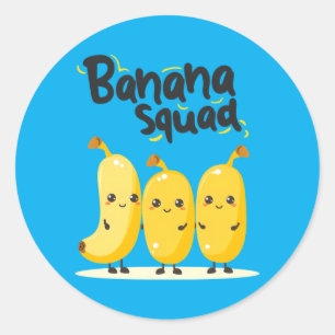Adesivo Esquadrão da Banana Amante de Frutas Divertidas Fé