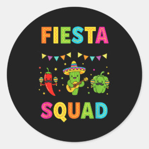 Adesivo Esquadrão da festa cacto fofo pimentão pimentão cr