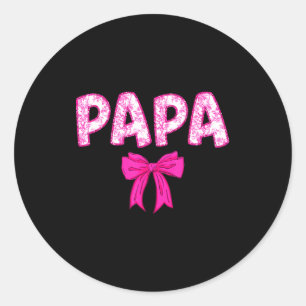 Adesivo Esquadrão de aniversário do papai laço rosa famíli