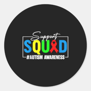 Adesivo Esquadrão de apoio à conscientização sobre autismo
