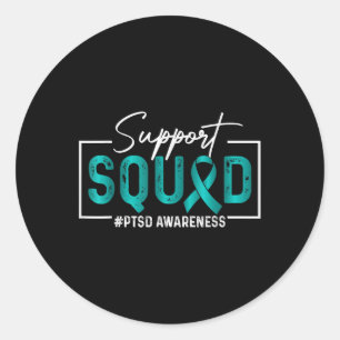 Adesivo Esquadrão de Apoio Emocional Trauma Ptsd Awarenes