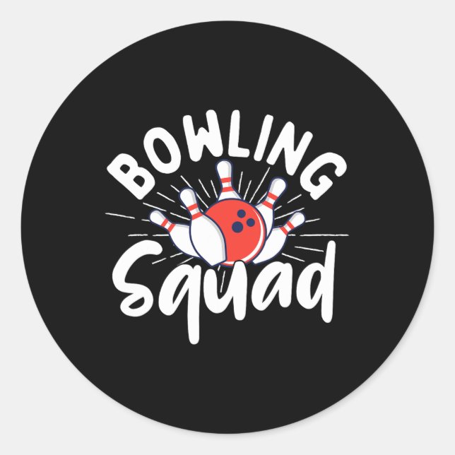 Adesivo Esquadrão de boliches - Boliche de Bowler (Frente)