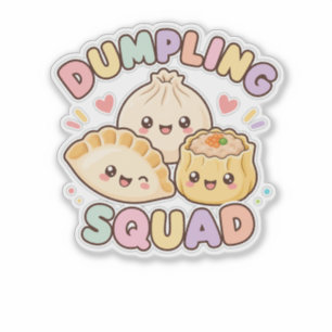 Adesivo Esquadrão de Bolinho Kawaii Presente de Comida Asi