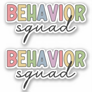 Adesivo Esquadrão de Comportamento   Terapêutica de compor