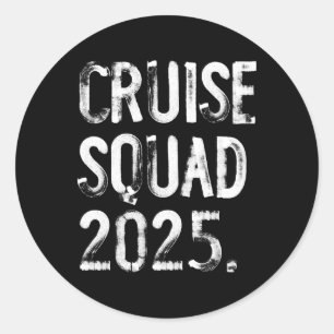 Adesivo Esquadrão de Cruzeiro 2025 Família Engraçada Combi