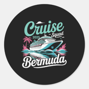 Adesivo Esquadrão de Cruzeiro das Bermudas 2025 Férias de