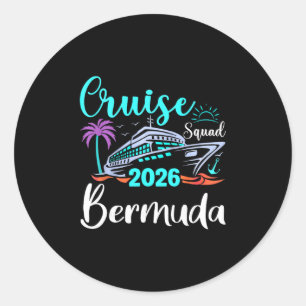 Adesivo Esquadrão de Cruzeiro das Bermudas 2026 Férias Fam