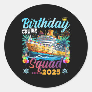 Adesivo Esquadrão de Cruzeiro de Aniversário 2025 Festa de