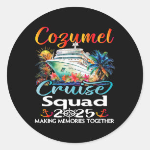 Adesivo Esquadrão de Cruzeiro de Cozumel 2025 Amigo Famíli
