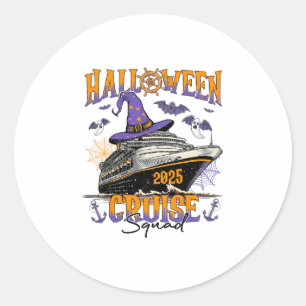 Adesivo Esquadrão de Cruzeiro de Halloween 2025 Tripulação