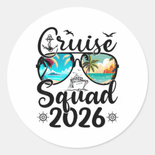 Adesivo Esquadrão de Cruzeiro Férias de Verão 2026 Família
