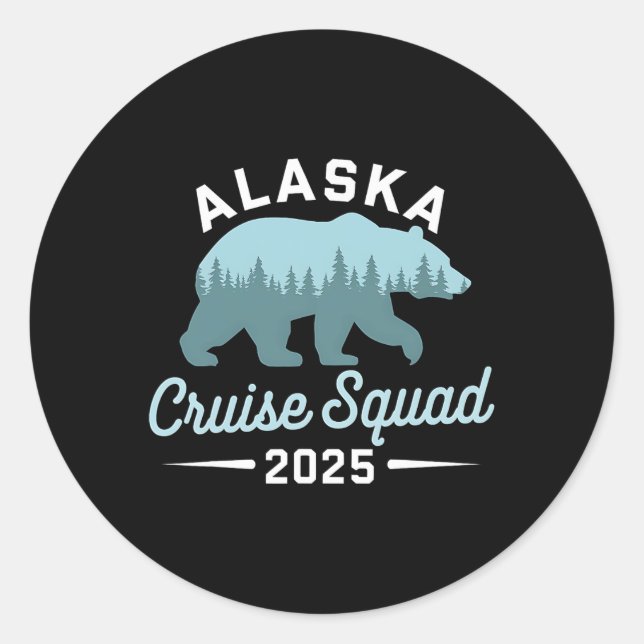 Adesivo Esquadrão de Cruzeiros do Alaska 2025 - Férias Fam (Frente)