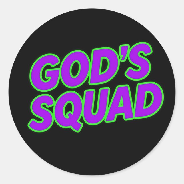Adesivo Esquadrão de Deus (Frente)