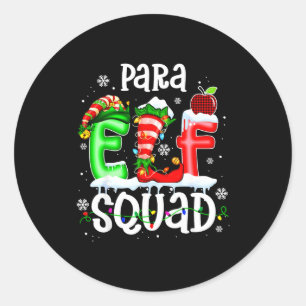 Adesivo Esquadrão de Elfo Para Fofos Elfos de Natal Divert