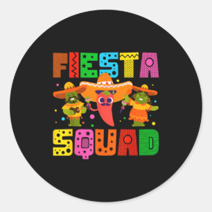 Adesivo Esquadrão de festa cinco de maio cacto engraçado c