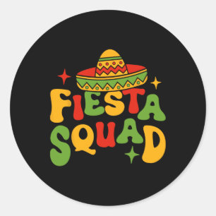 Adesivo Esquadrão de Festa Cinco De Mayo Sombrero Família