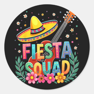 Adesivo Esquadrão de festa mexicana cinco de maio família