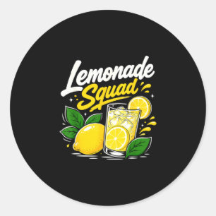 Adesivo Esquadrão de limonada verão bebida de limão amante