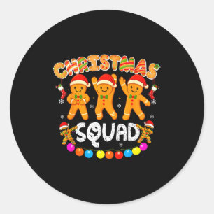 Adesivo Esquadrão de Natal Funny Xmas Família Biscoito de