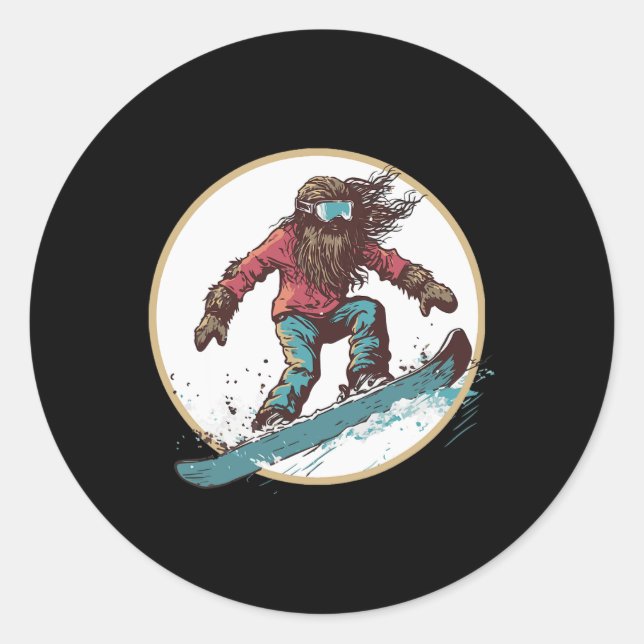 Adesivo Esquadrão de Neve de Bigfoot (Frente)