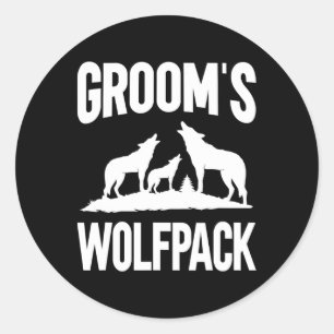 Adesivo Esquadrão de Noivos Wolfpack