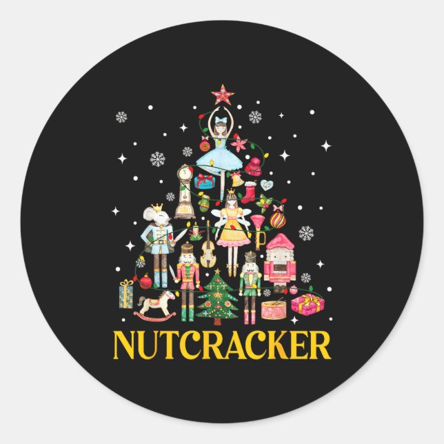 Adesivo Esquadrão de Nutcracker de Natal Ballet Dança Mulh (Frente)