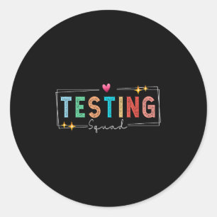 Adesivo Esquadrão de Testes - Dia de Teste 2024 Motivação 
