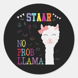 Adesivo Esquadrão de Testes Sem Prob-llama Llama Professor