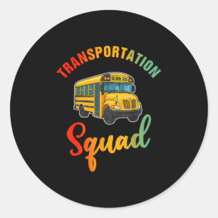 Adesivo Esquadrão de Transporte Motorista de Ônibus Engraç