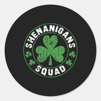 Adesivo Esquadrão de Travessuras Shamrocks Irlandês Divert
